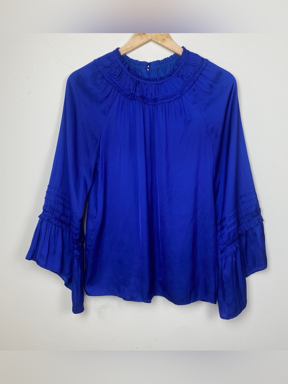 Ramy Brook  Long Sleeve Royal Blue Blouse Sz M